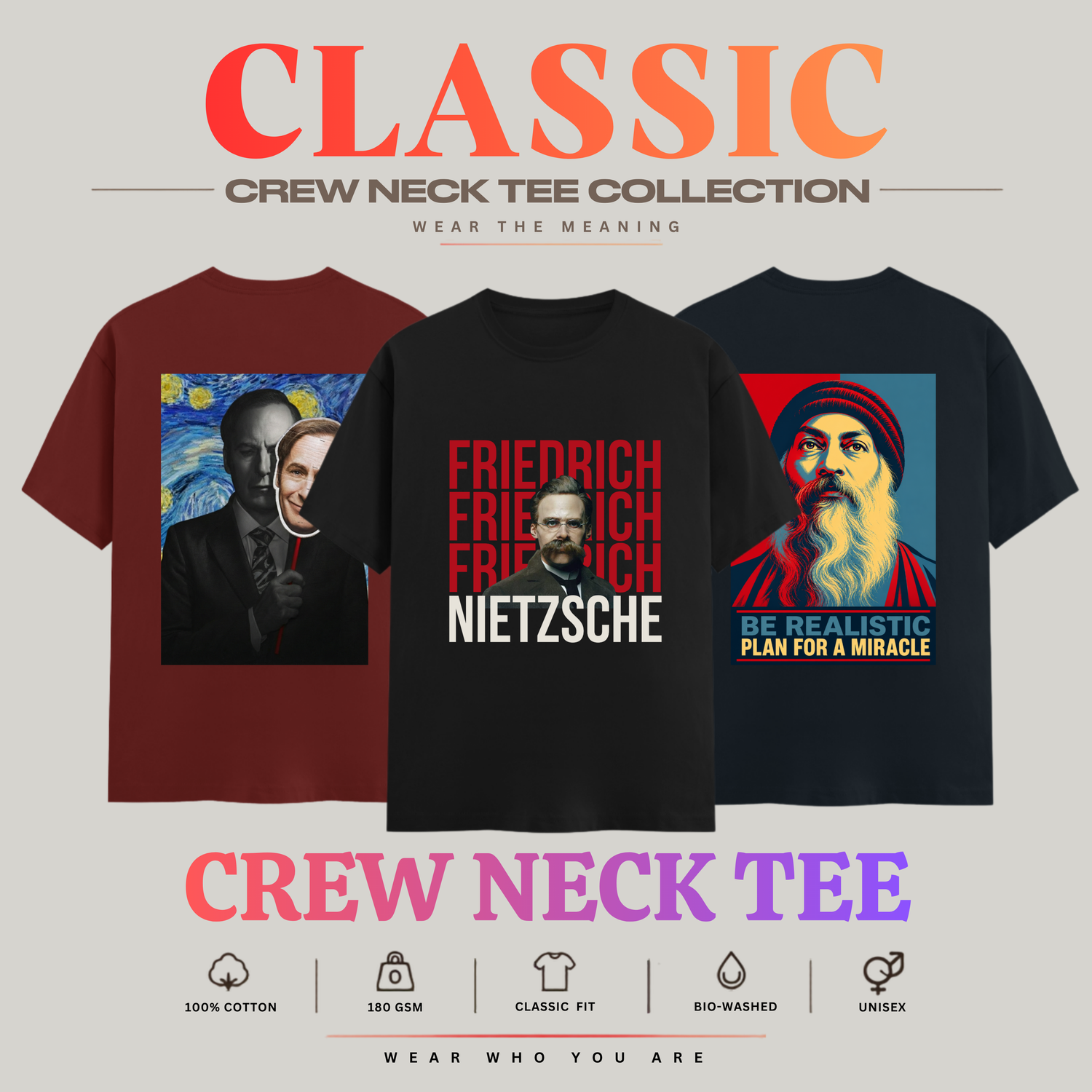 Classic Crew Neck Tee