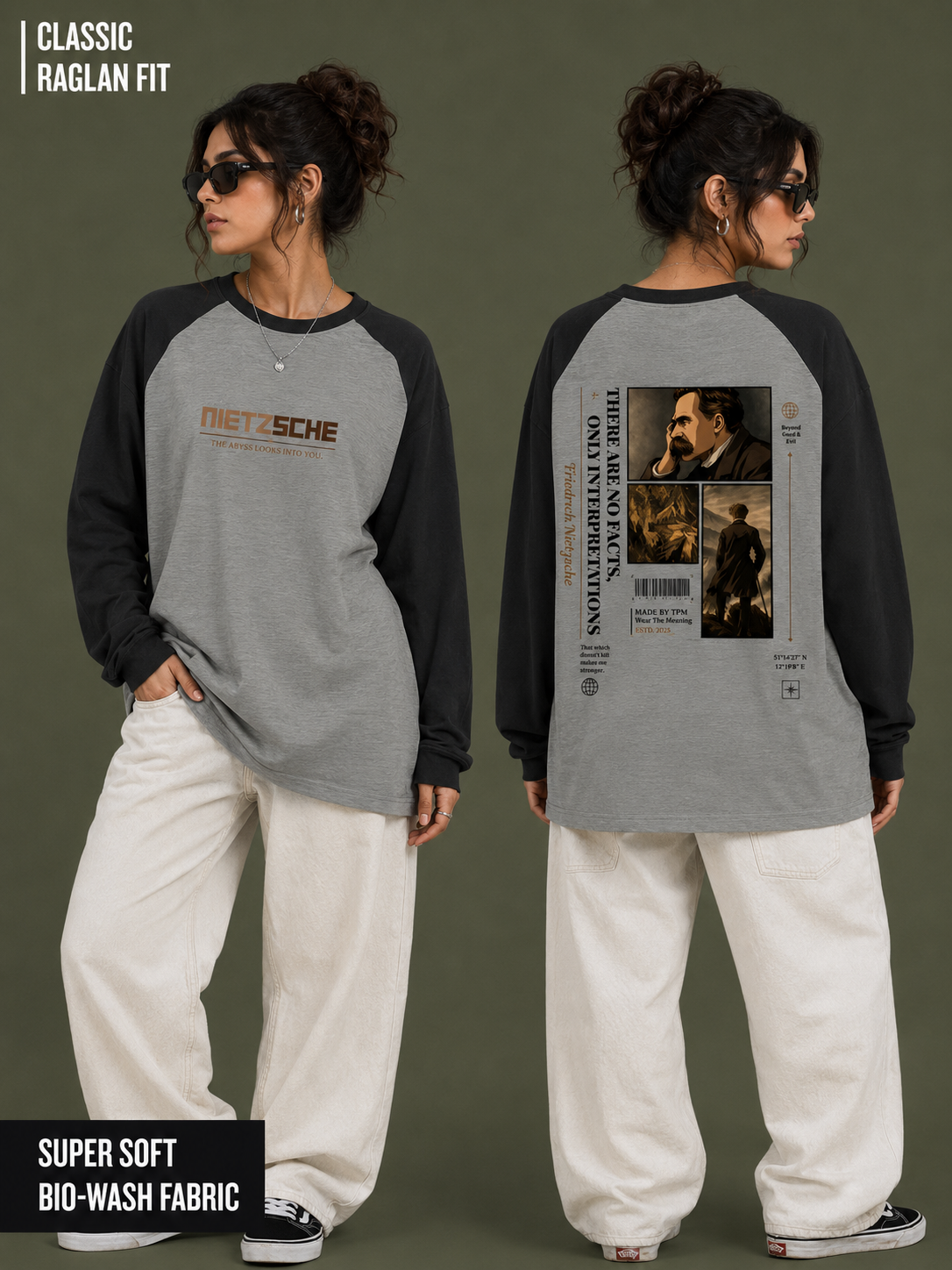 Nietzsche: Beyond Good & Evil | Unisex Raglan T-Shirt