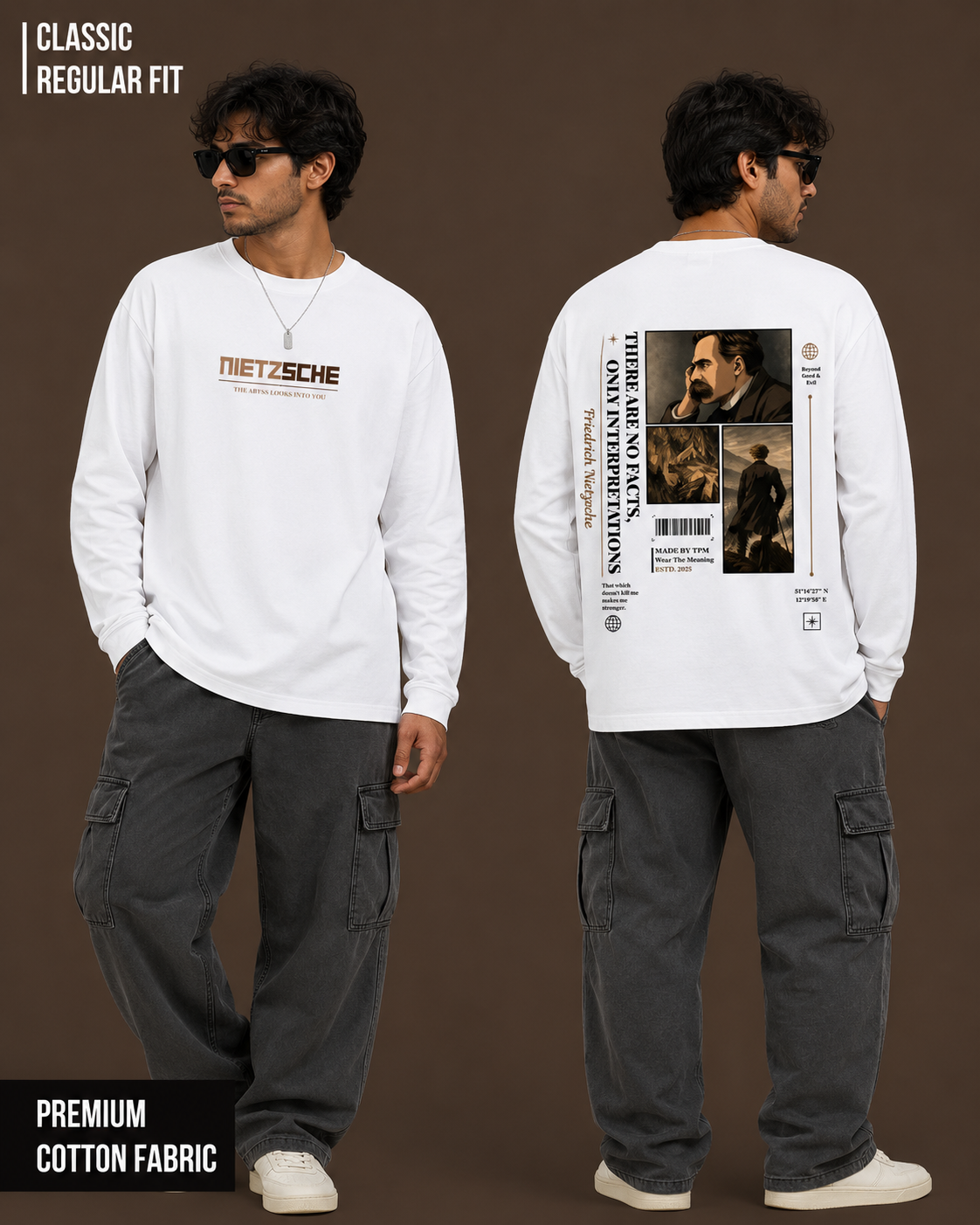 Nietzsche: Beyond Good & Evil | Men's Full Sleeve T-Shirt