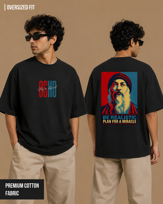 Osho: Plan for a Miracle | Unisex Oversized Classic T-Shirt