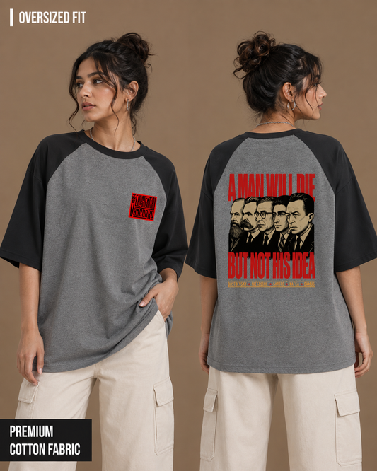 The Existential Vanguard | Unisex Oversized Raglan Tee
