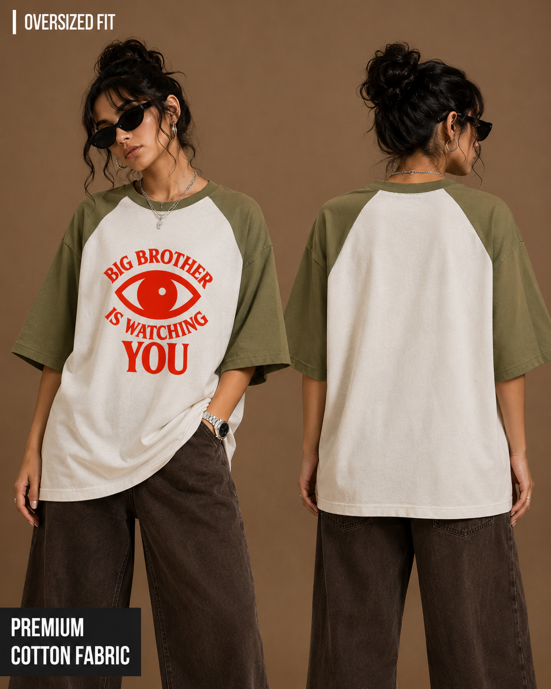 Big Brother is Watching You | Unisex Oversized Raglan Tee