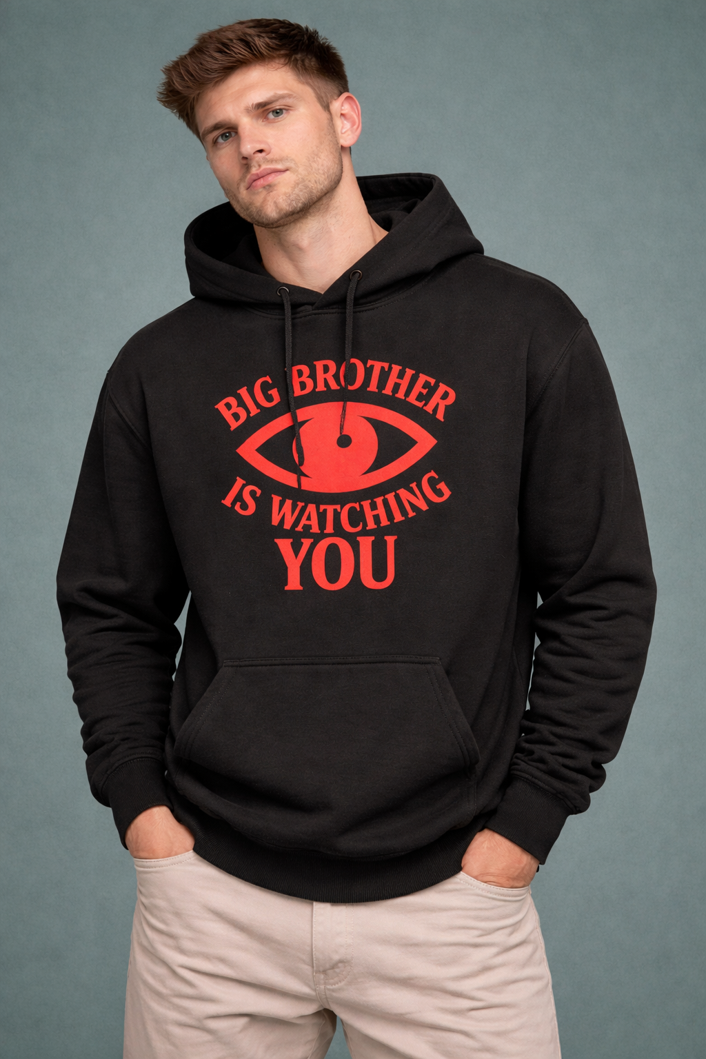 George Orwell 1984 "Big Brother is Watching You" Unisex Hoodie | Dystopian Literature Apparel | Unisex Hoodie