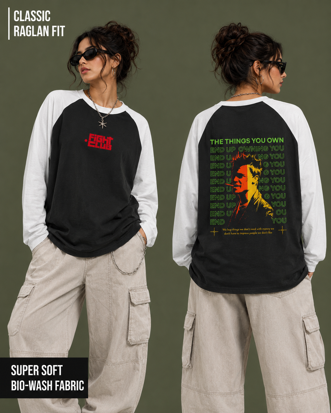Fight Club: Own Nothing | Unisex Raglan T-Shirt