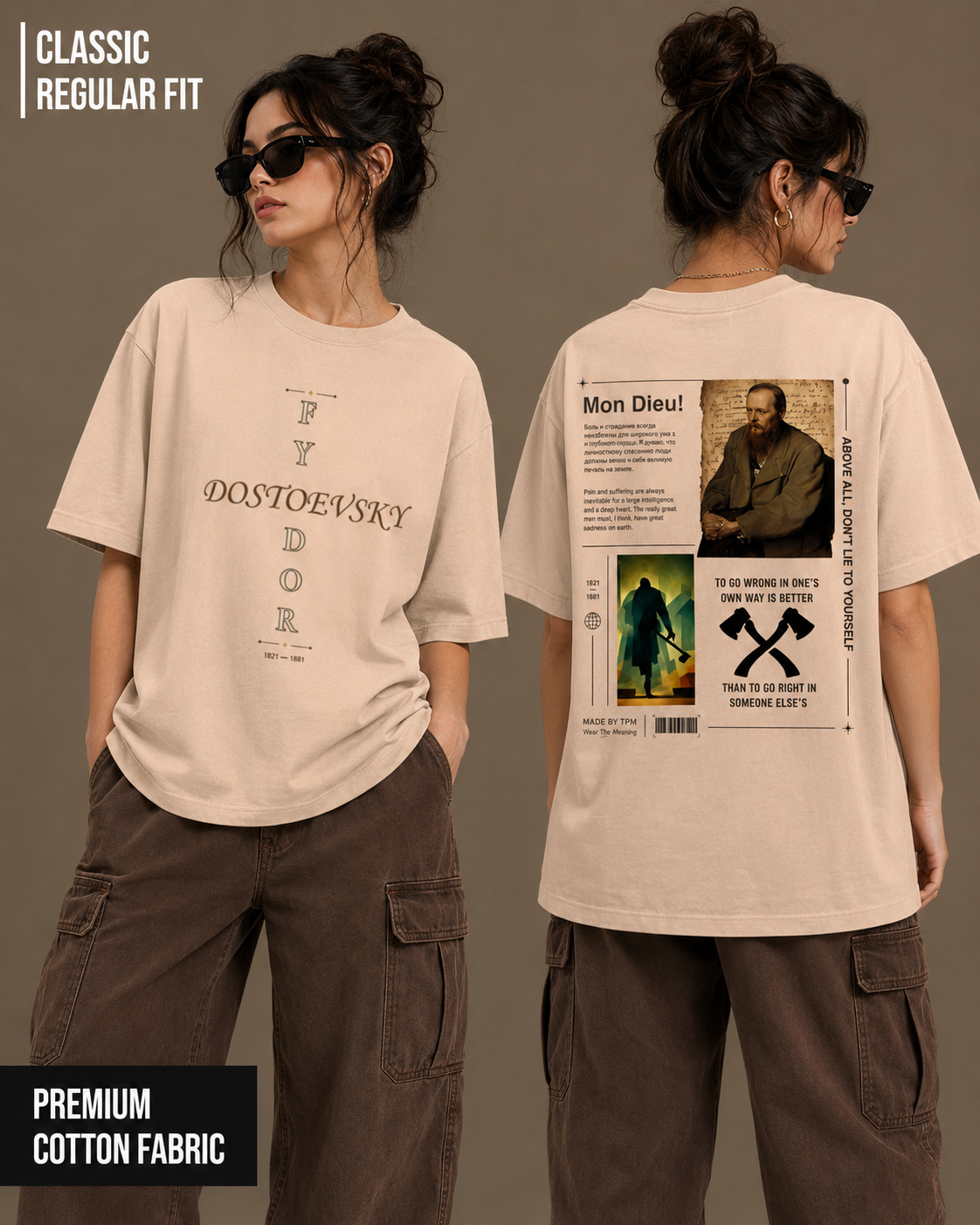 Dostoevsky: Mon Dieu! | Unisex Classic Crew T-Shirt