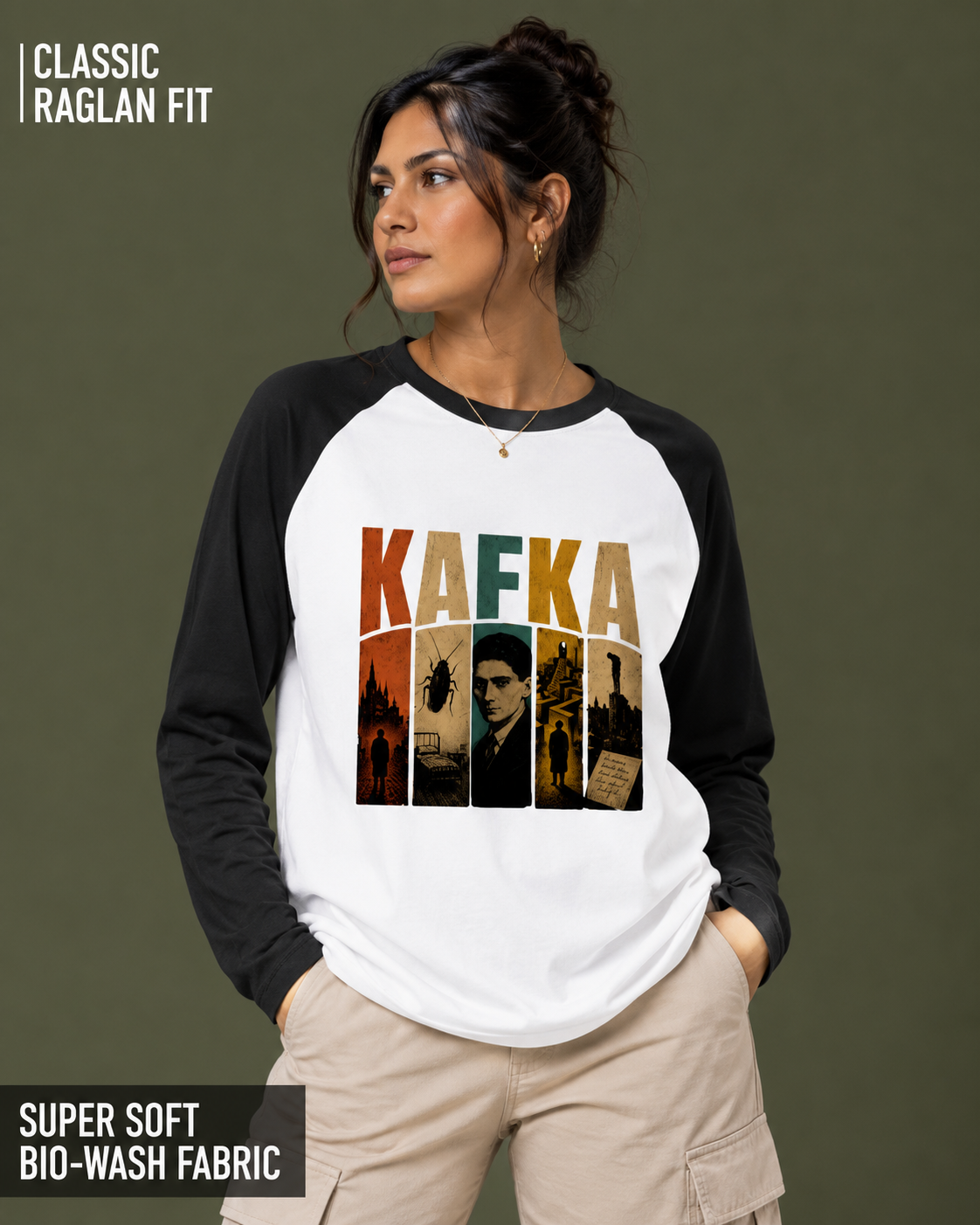 Kafka: The Metamorphosis | Unisex Raglan T-Shirt