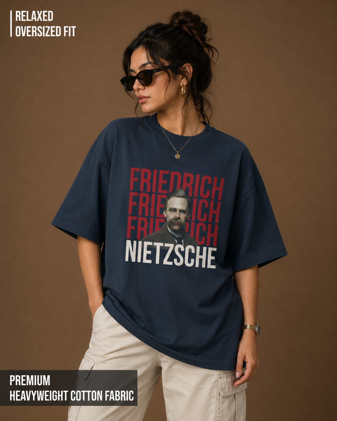 Friedrich: The Übermensch | Unisex Oversized Classic T-Shirt