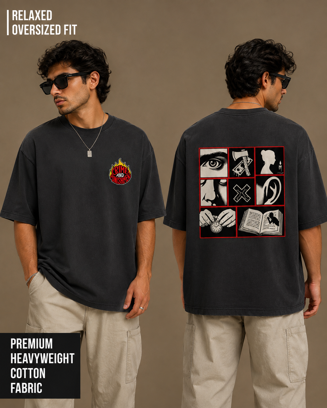 Crime and Punishment | Unisex Oversized Classic T-Shirt