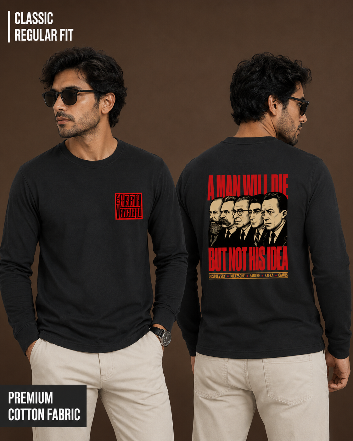 The Existential Vanguard | Men's Full Sleeve T-Shirt