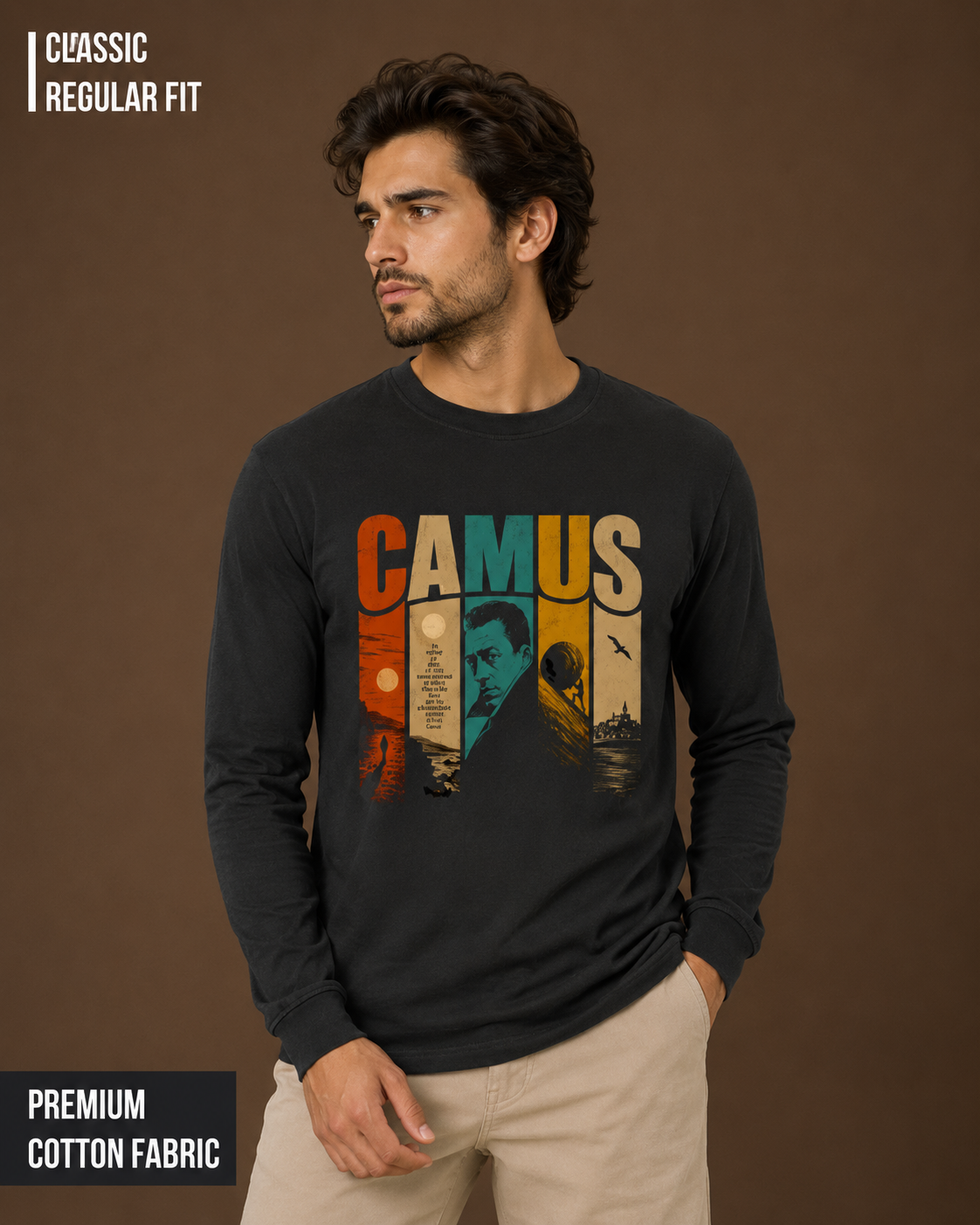 Camus: The Absurdist | Men's Full Sleeve T-Shirt