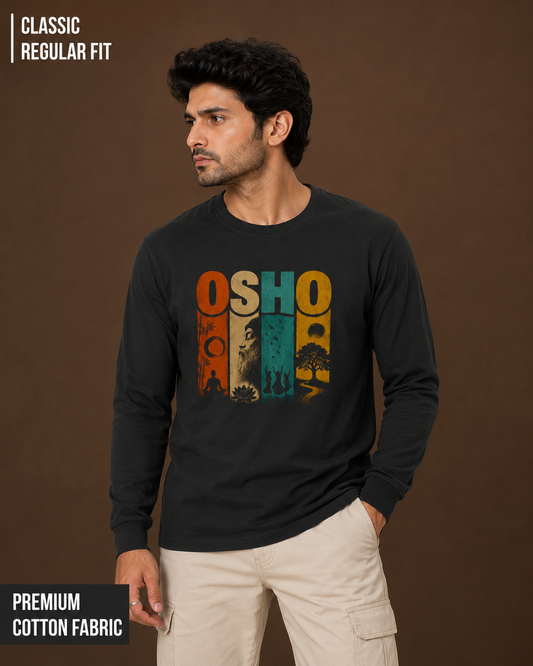 Osho: The Mystic | Men's Full Sleeve T-Shirt