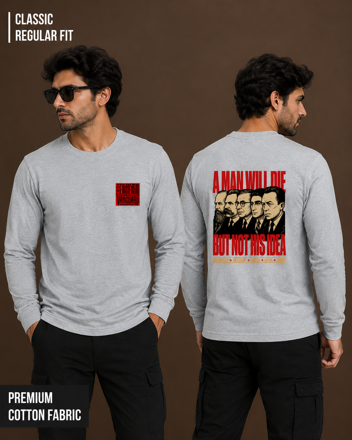 The Existential Vanguard | Men's Full Sleeve T-Shirt