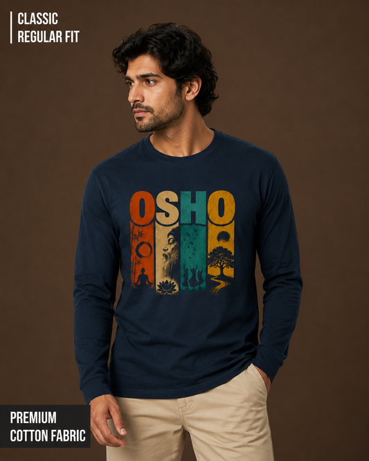 Osho: The Mystic | Men's Full Sleeve T-Shirt