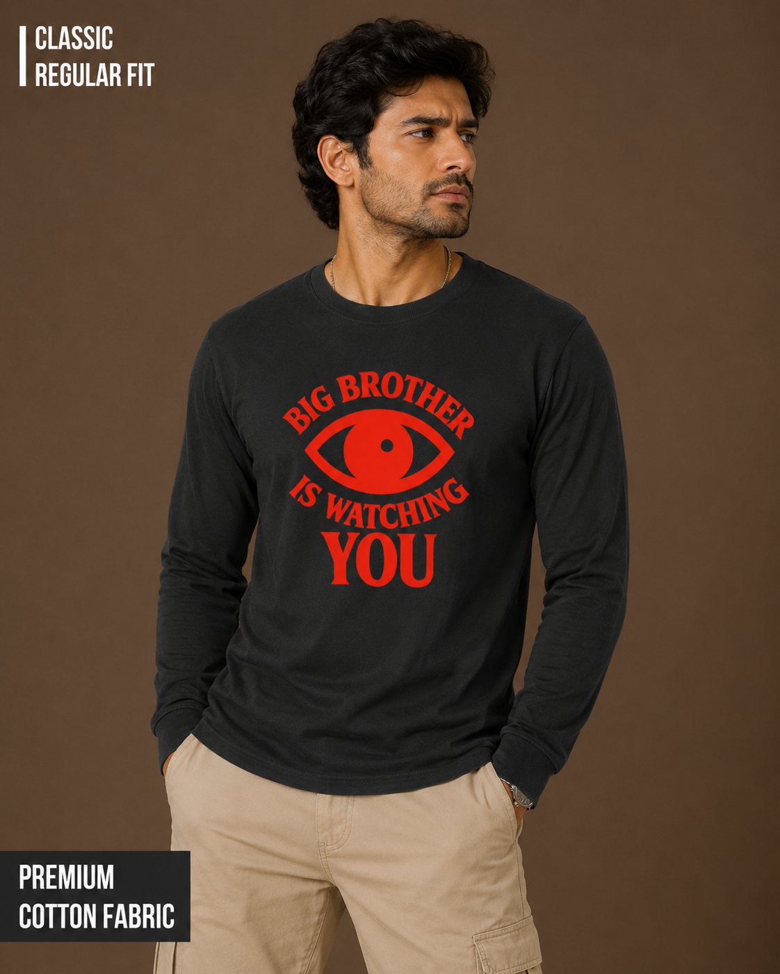 Big Brother is Watching you | Men's Full Sleeve T-Shirt