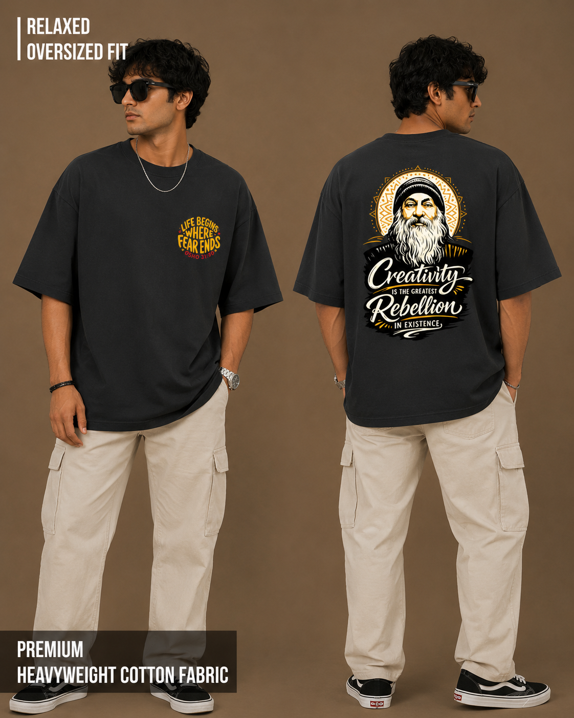 Osho: Creative Rebellion | Unisex Oversized Classic T-Shirt